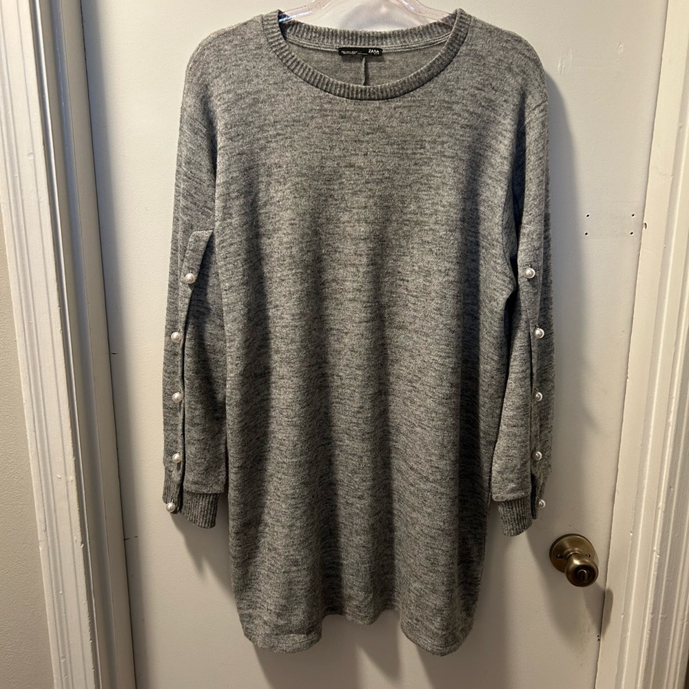 Zara Long sleeve sweater dress  Size L